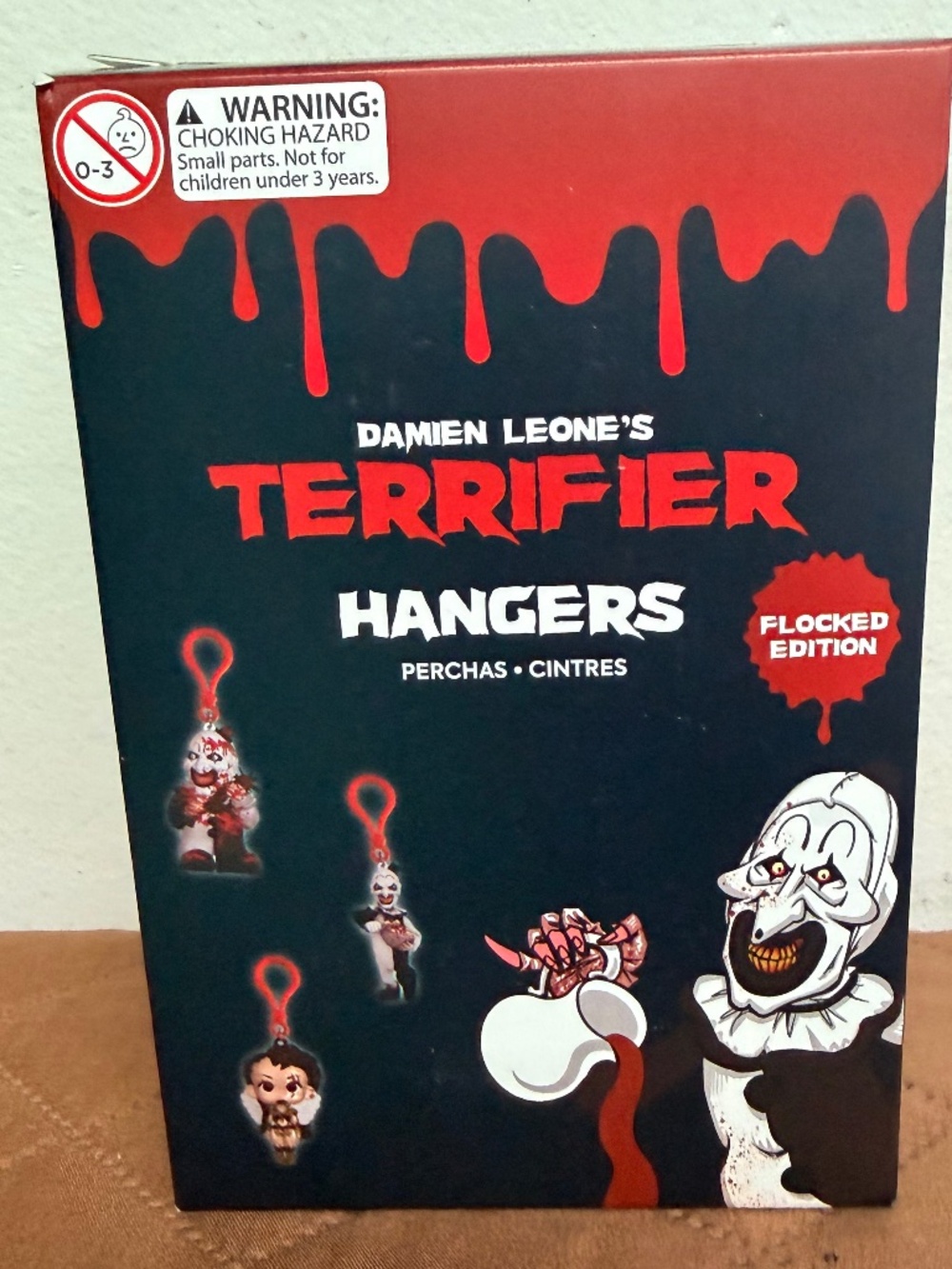NWT Terrifier Flocked Edition Blind Box Hanger Mystery Keychain